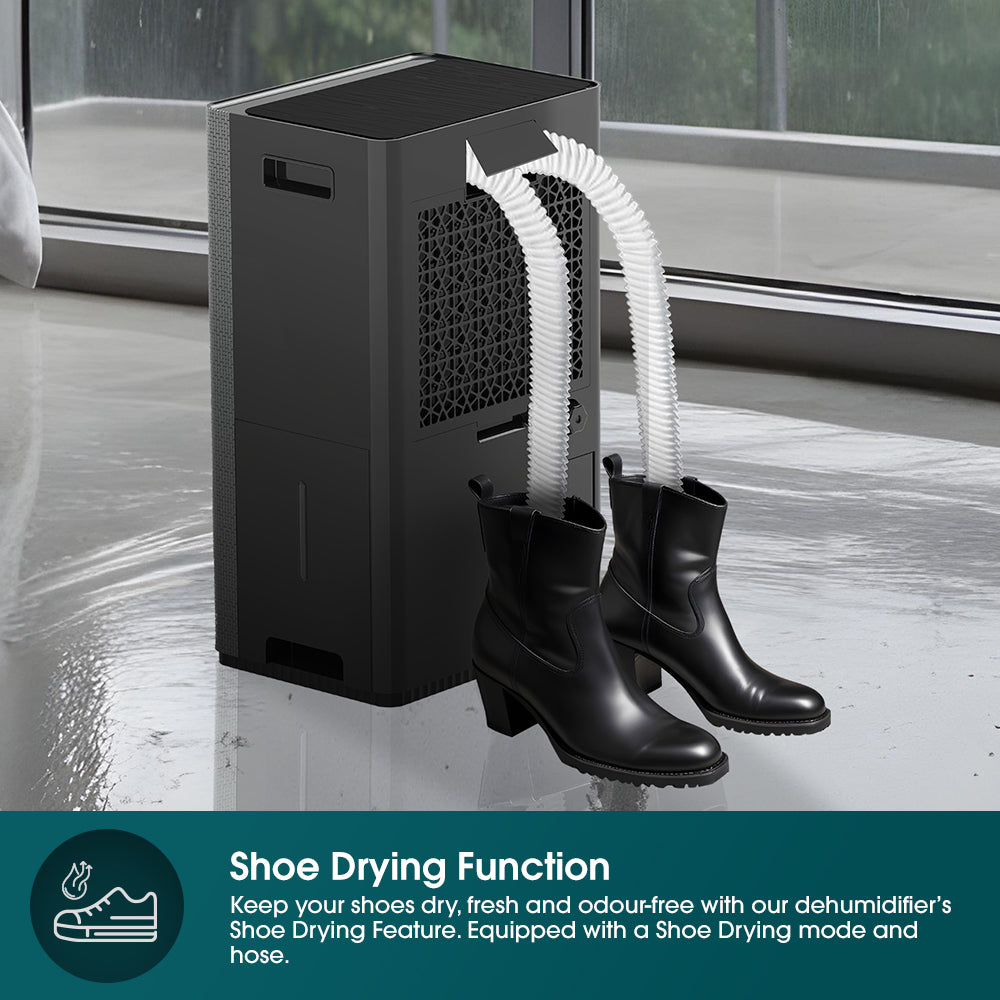 40L Smart DC Dehumidifier + HEPA Air Purifier + Shoe & Laundry Dryer | 10 Years Full Warranty