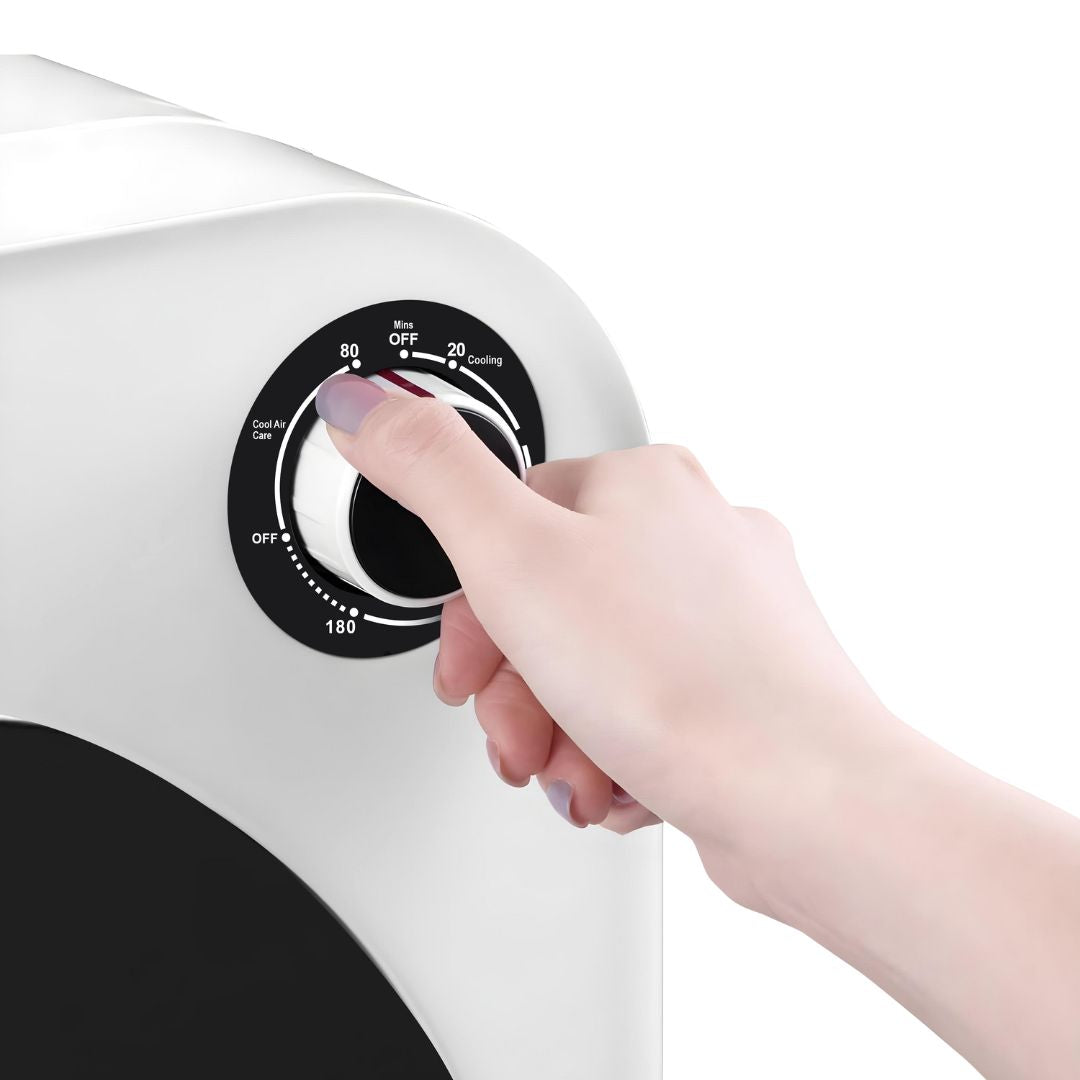 Moon Series 5KG Compact Dryer | 99.99% Sterilization, Plug & Use, Flexible Placement, Optional Venting Hose