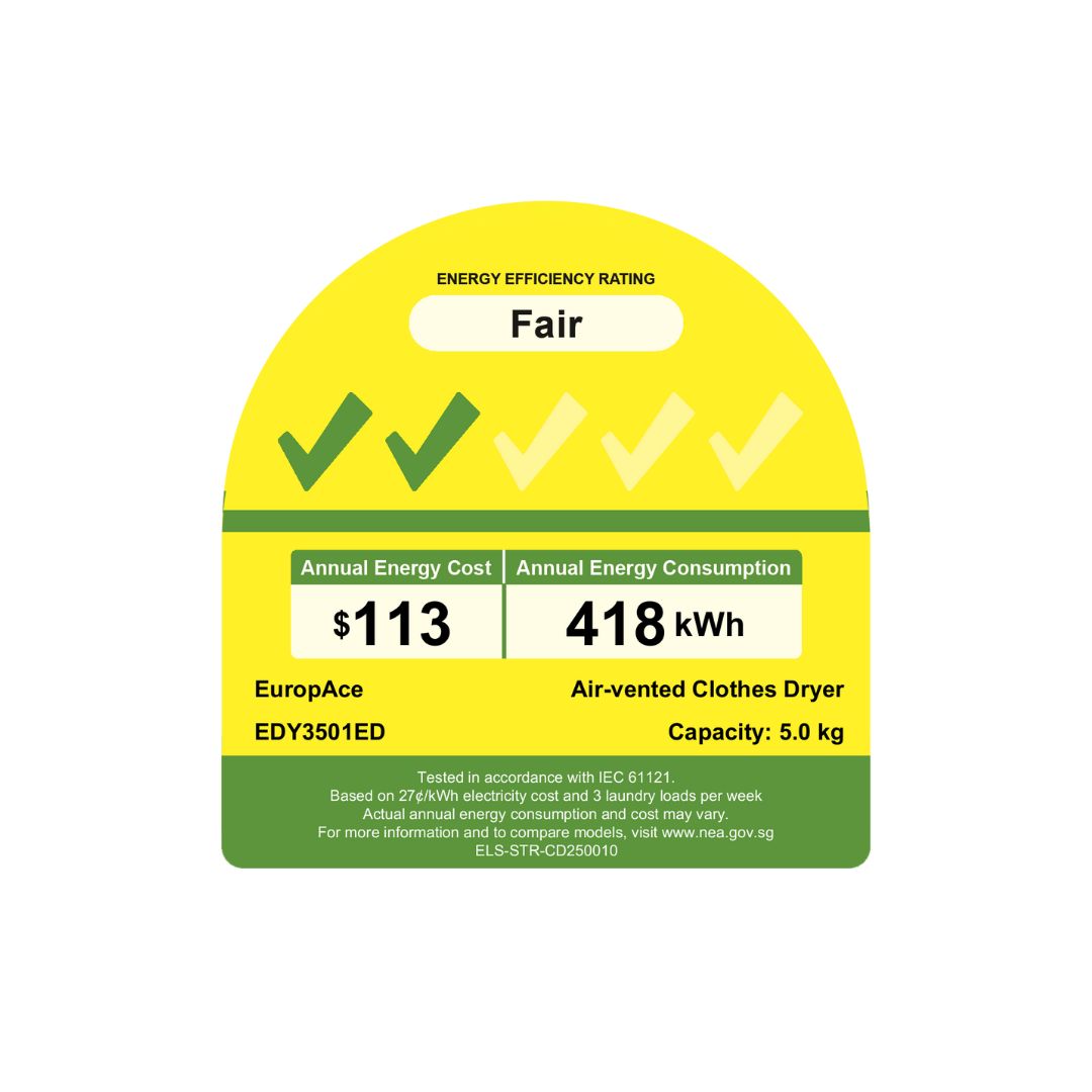 Moon Series 5KG Compact Dryer | Touch Control, 99.99% Sterilization, Plug & Use, Flexible Placement