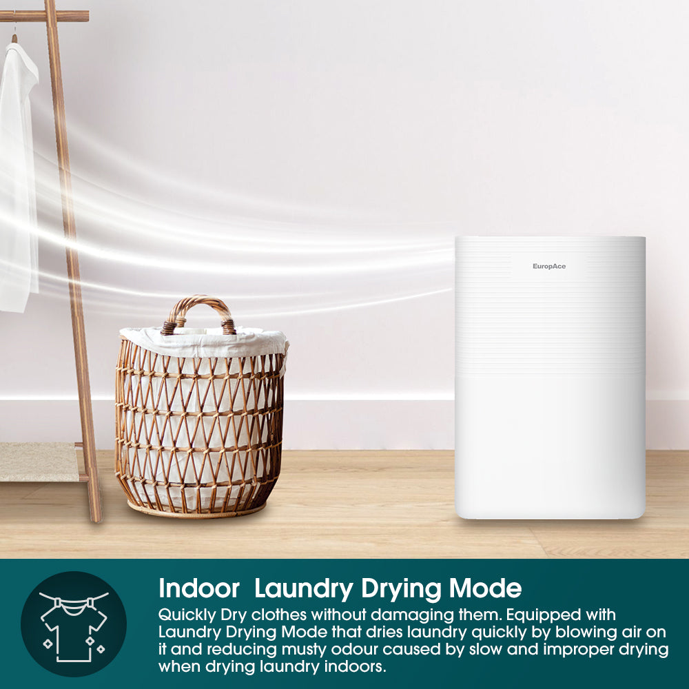 20L Most Compact Dehumidifier + Odour Remover + Laundry Dryer (3-in-1) | 3Y Full Warranty